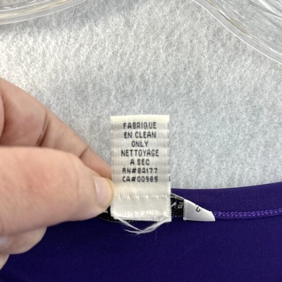 Diane von Furstenberg Size 8 Dress Midi Knee-Length 100% Silk Designer Purple - Picture 6 of 6